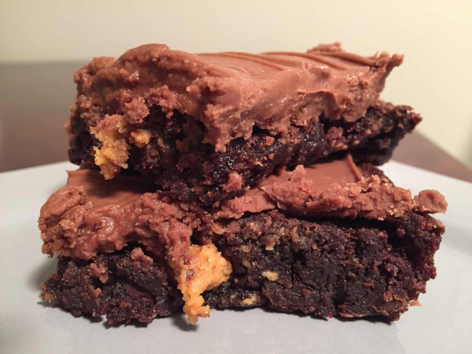 Frosted Peanut Butter Brownies Sweeter With Sugar