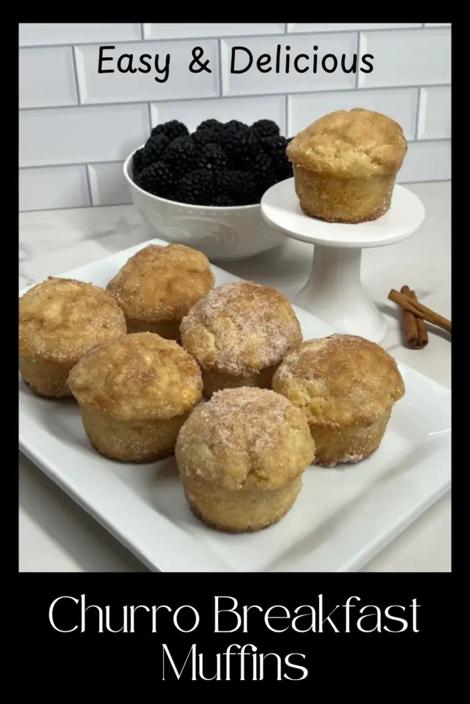 Homemade cinnamon sugar muffins with a buttery cinnamon topping.