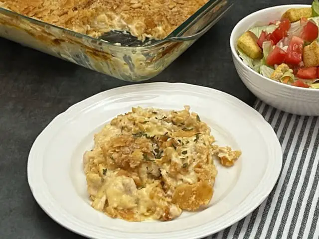 One Dish Ritz Chicken Casserole
