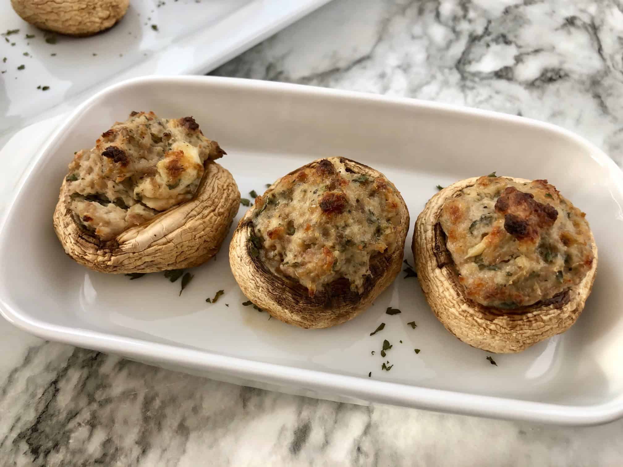 Sausage Stuffed Mushrooms