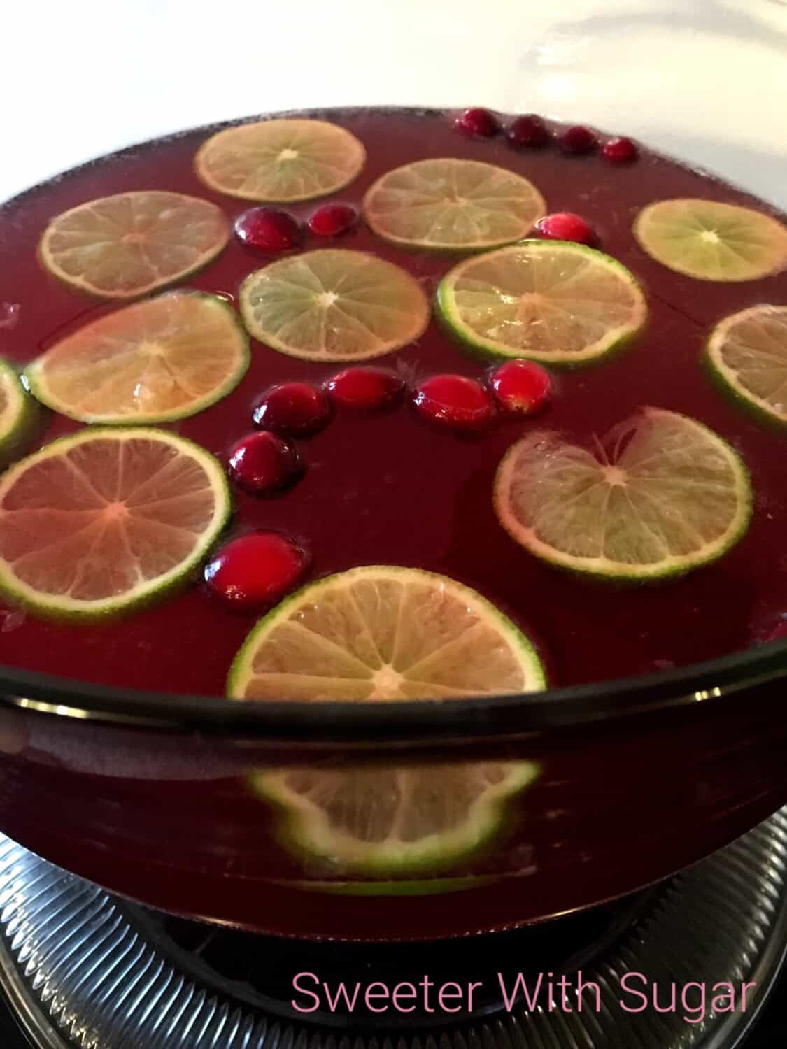 Holiday Cranberry Limeade Sweeter With Sugar