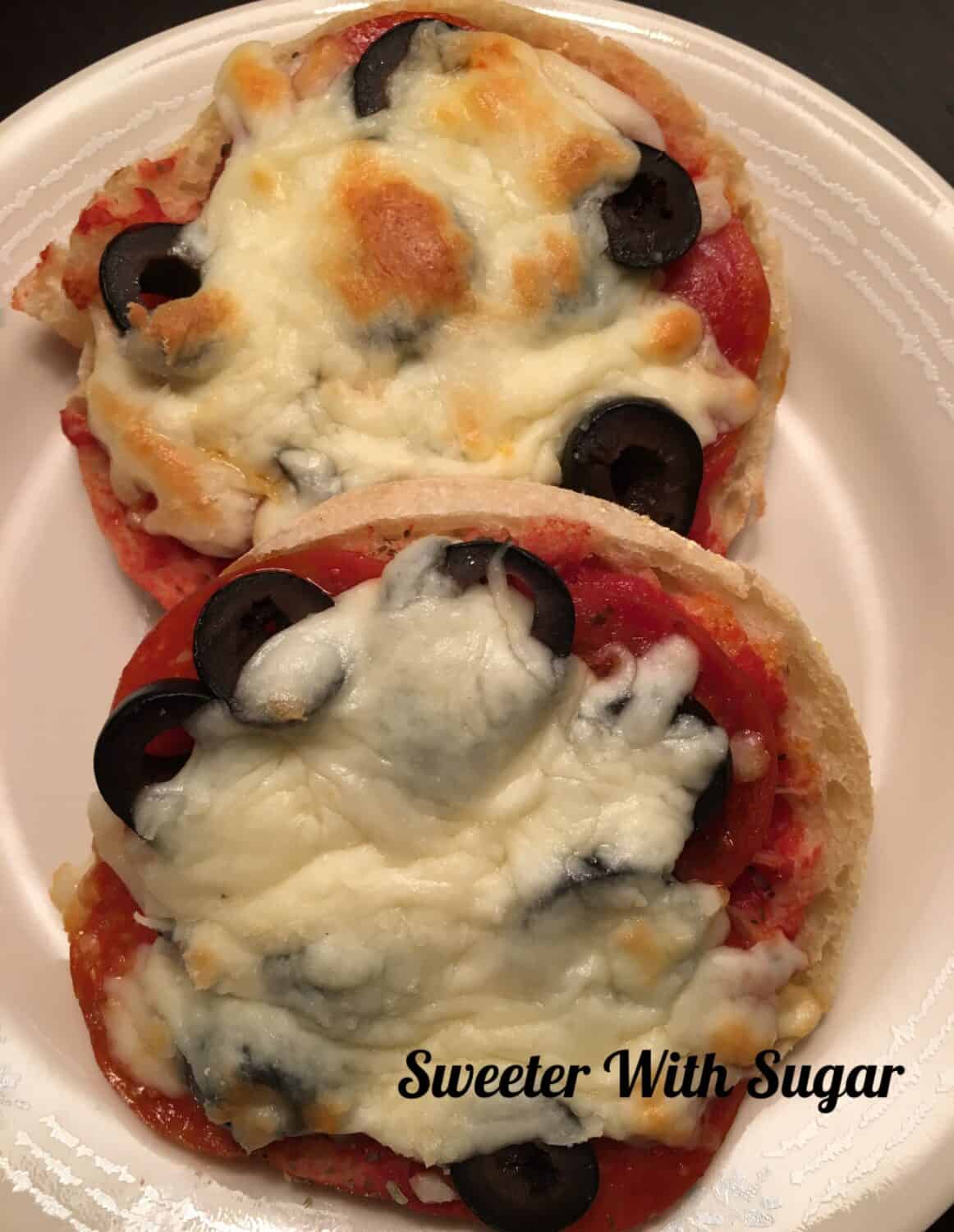 English Muffin Pizzas | Sweeter With Sugar