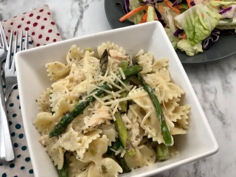 Creamy Italian Chicken and Asparagus Pasta