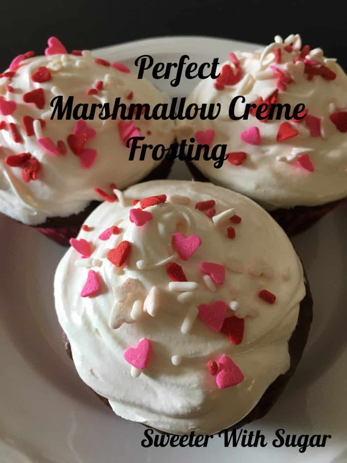 Marshmallow Creme Frosting | Sweeter With Sugar