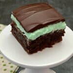 Classic Mint Brownies | Sweeter With Sugar