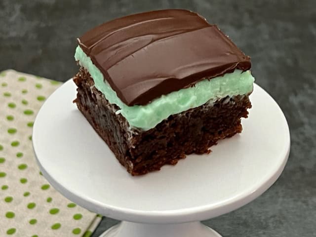 Classic Mint Brownies | Sweeter With Sugar