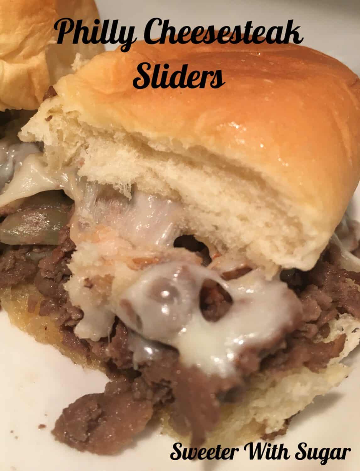 Philly Cheesesteak Sliders | Sweeter With Sugar