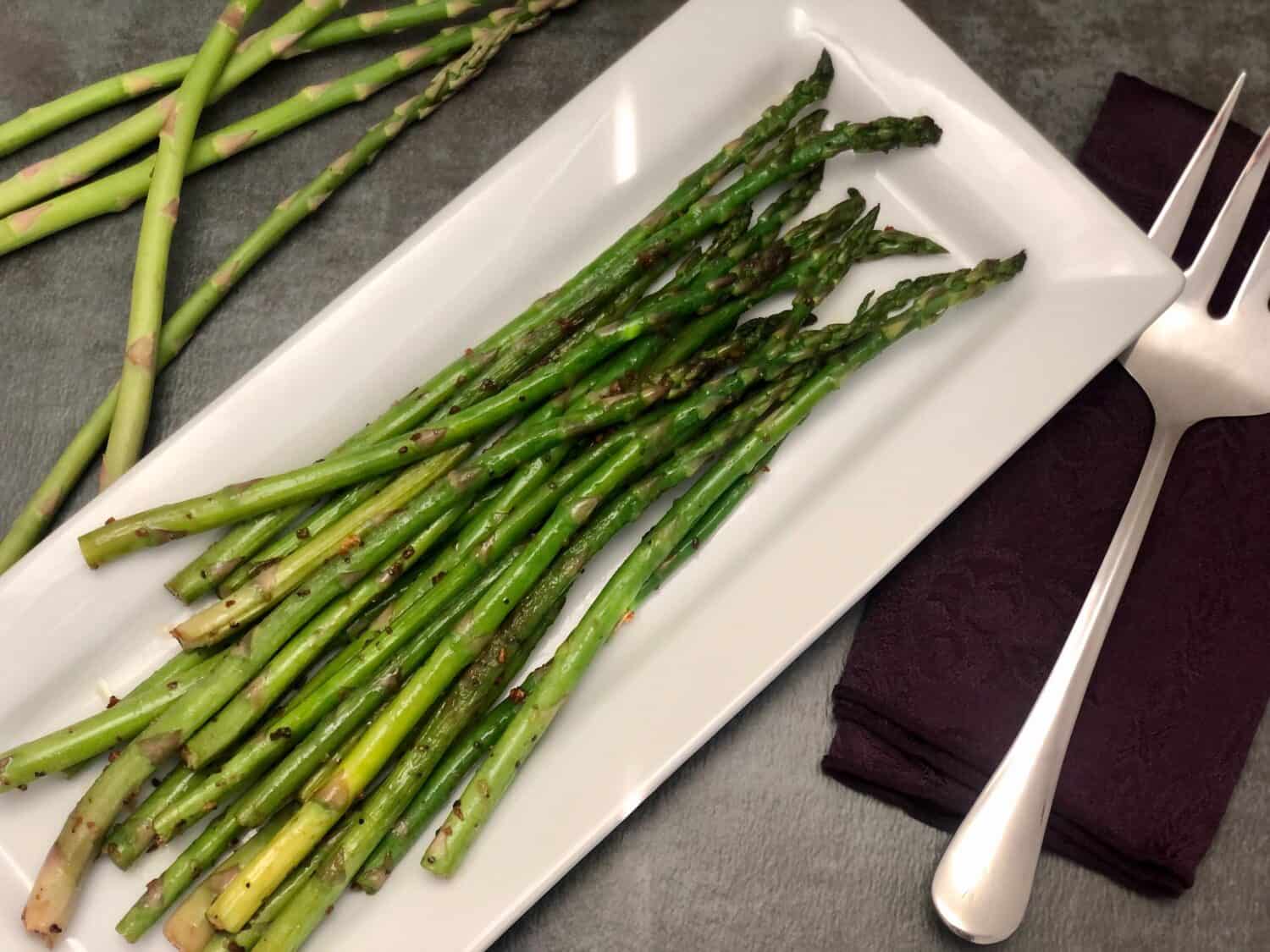Skillet Garlic Butter Asparagus | Sweeter With Sugar