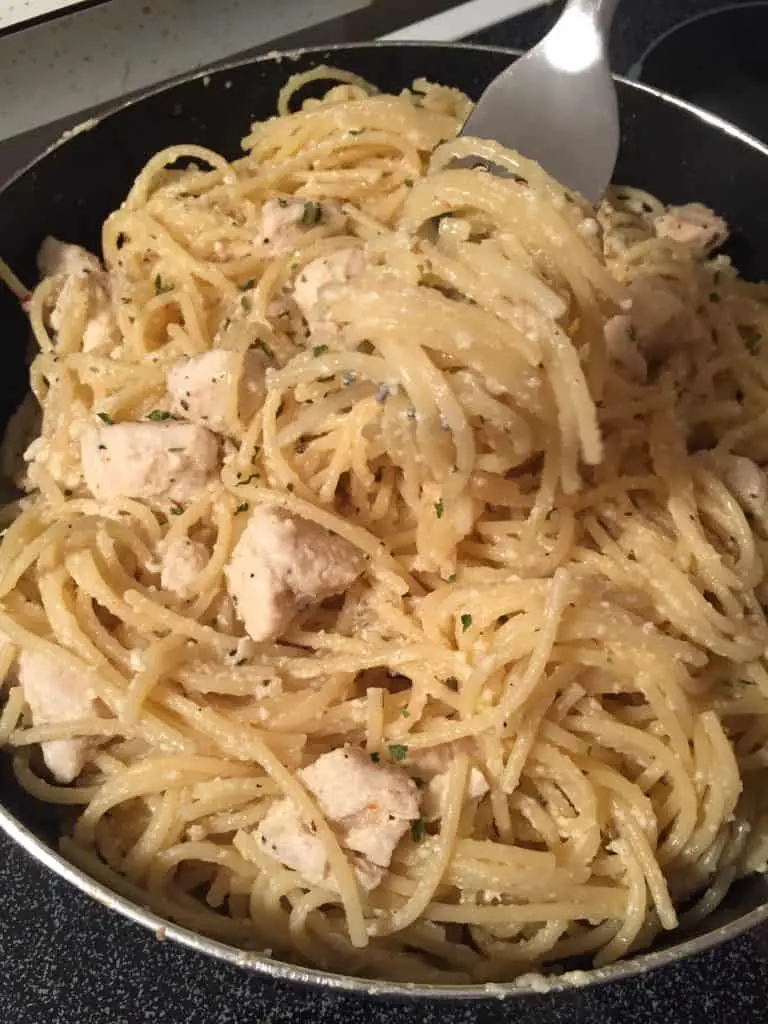 Lemon Chicken Spaghetti