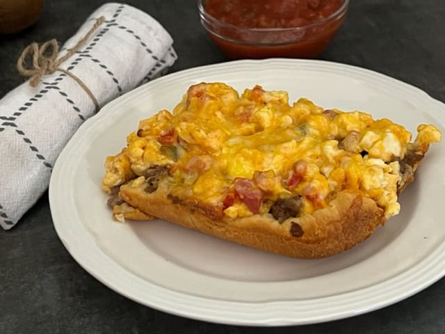 Sausage Crescent Roll Breakfast Casserole