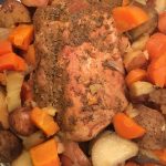 Slow Cooker Pork Loin & Vegetables | Sweeter With Sugar