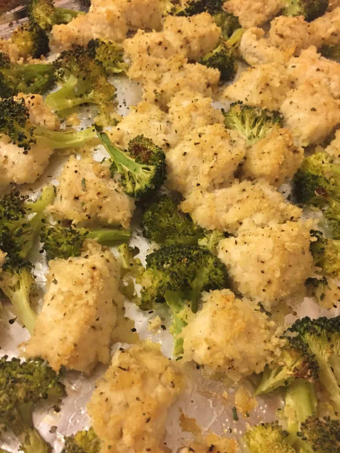 Sheet Pan Italian Chicken and Broccoli