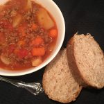 An easy Ground Beef Vegetable Soup Recipe.