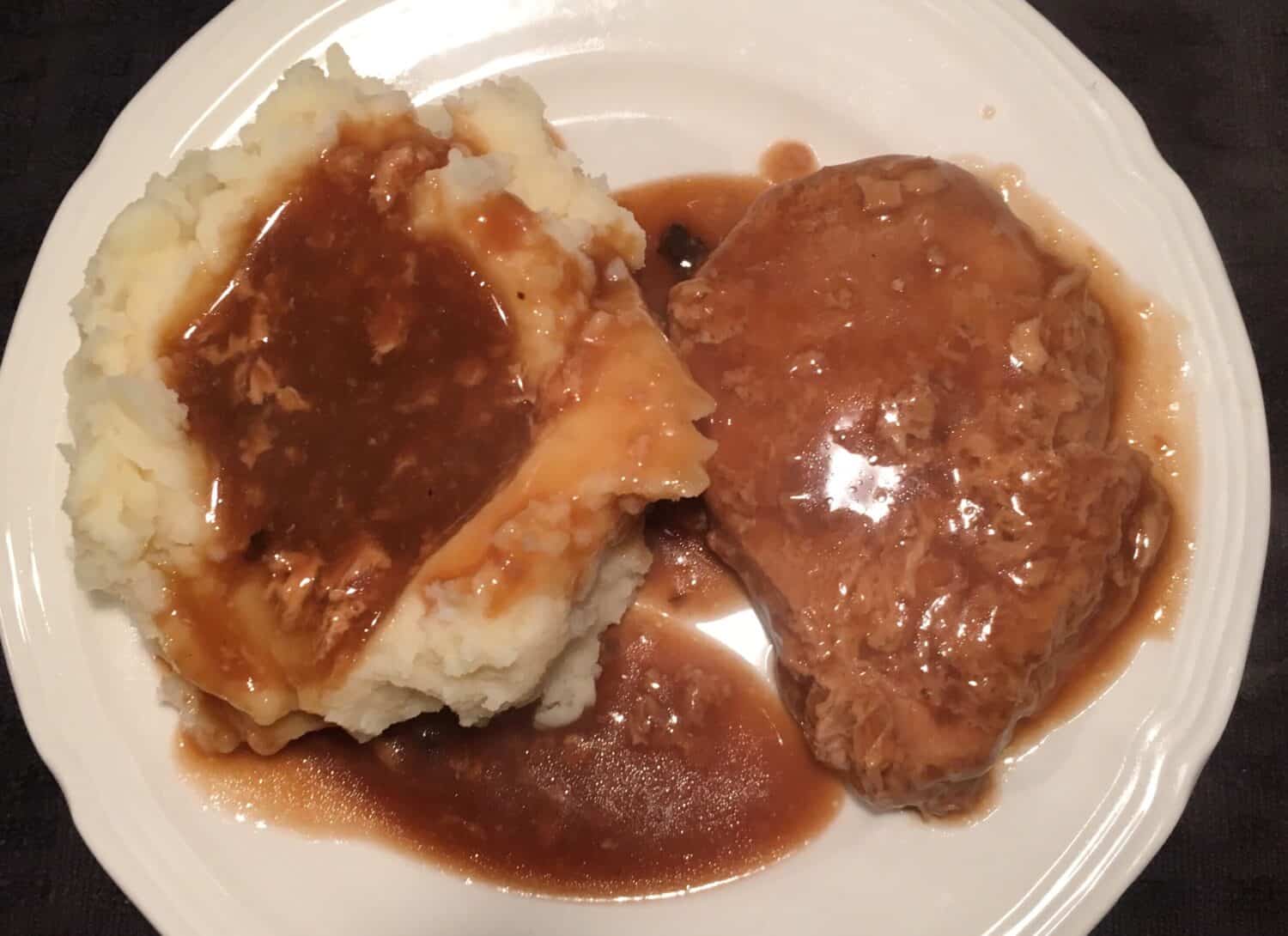 Slow Cooker Pork Loin With Beef Gravy