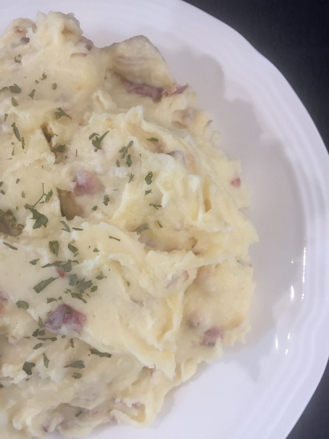 Instant Pot Cheddar Bacon Mashed Potatoes