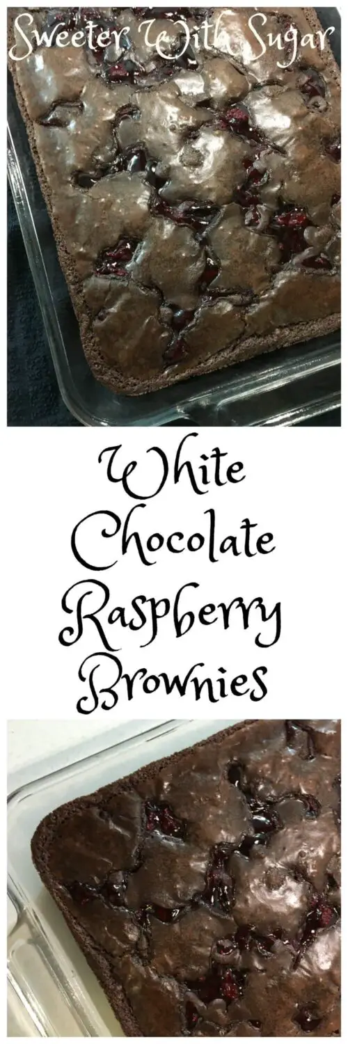 White Chocolate Raspberry Brownies | Sweeter With Sugar | Easy Desserts, Easy Recipes, Brownies, Raspberry, Snacks, #Snacks #Brownies #Raspberry #Chocolate
