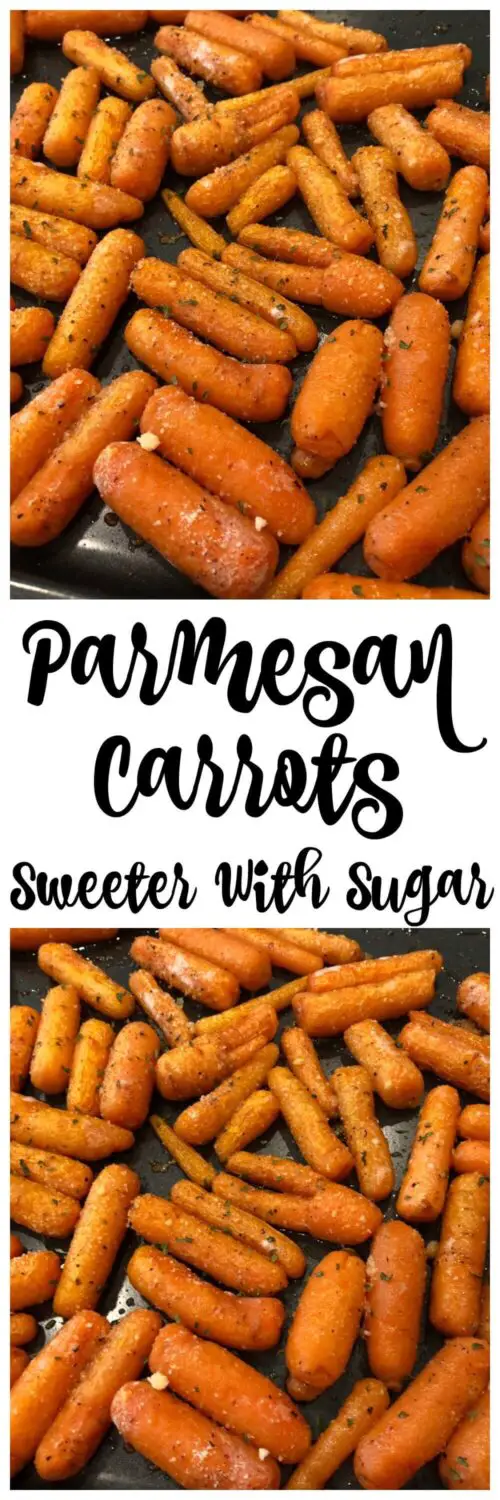 Parmesan Roasted Carrots | Sweeter With Sugar | Roasted Vegetables, Easy Sides, Simple, Parmesan, Oven Healthy, #Best #Roasted #Carrots #Oven