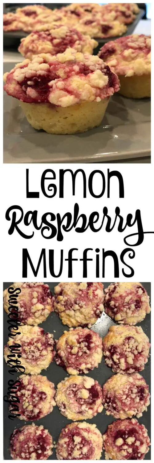 Lemon Raspberry Muffins are the perfect muffin recipe. You will love the raspberry and the lemon. #Muffins #Raspberry #Lemon #Breakfast