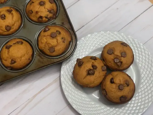 Pumpkin Chocolate Chip Muffins-Sweeter With Sugar