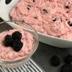 Blackberry Jell-O Salad is a creamy and sweet Jell-O salad recipe. It is easy to make and perfect for summer barbecues and for holiday dinners. #JellOSalads #Blackberries #EasySalads #CoolWhip #CoolWhipSalads #BlackberrySalad