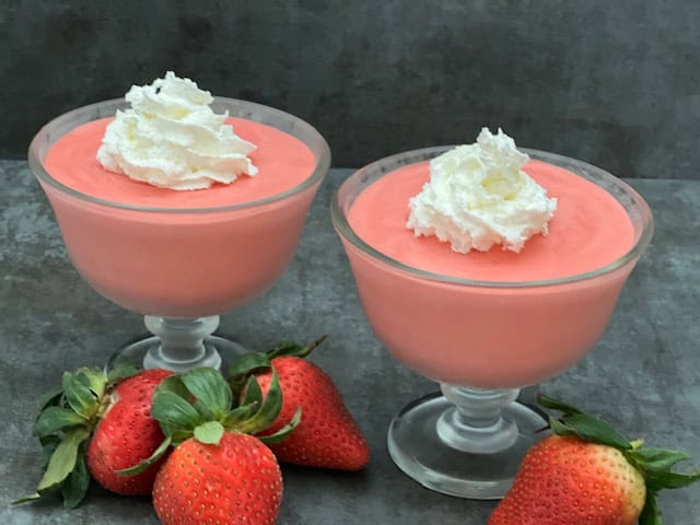 Strawberries and Cream Jell-O Salad