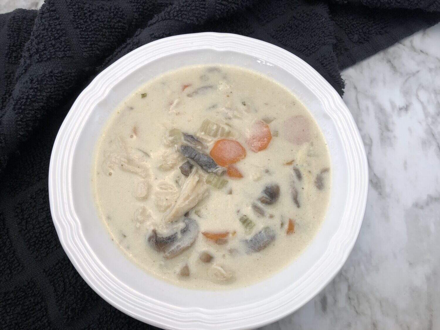 Creamy Chicken Vegetable Soup | Sweeter With Sugar