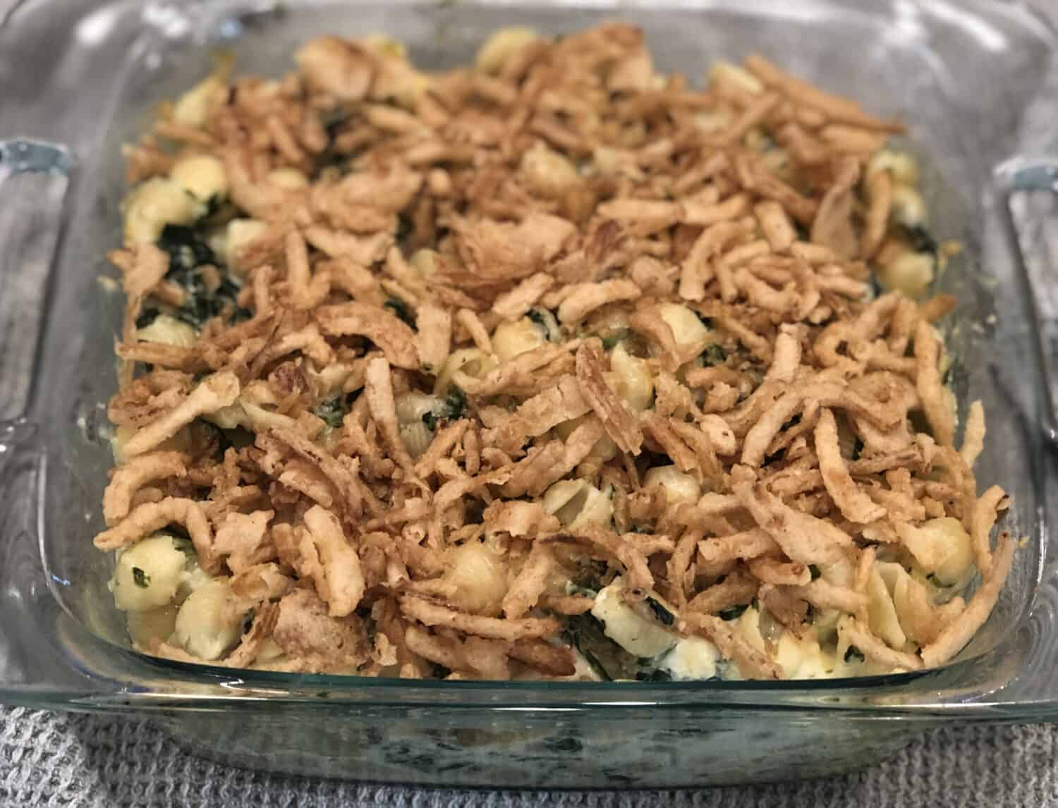 Cheesy Spinach and Shells