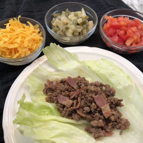 Bacon Cheeseburger Lettuce Wraps