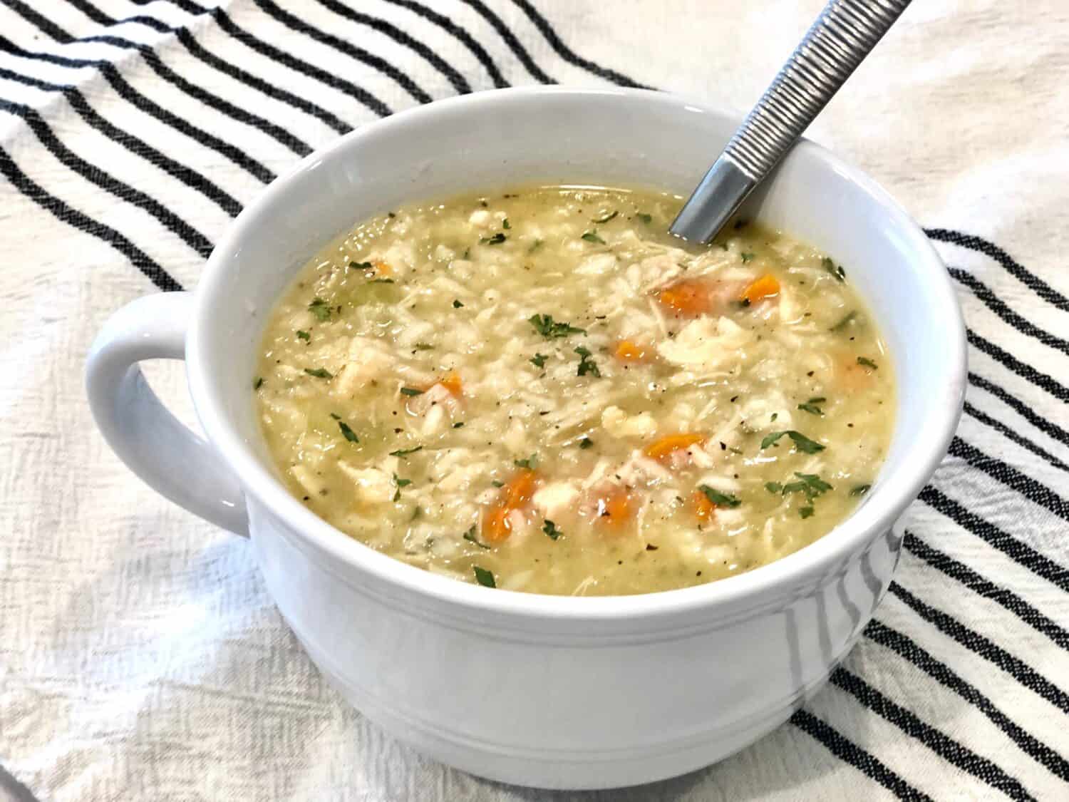 A Chicken and Rice Soup Dinner Recipe Perfect For Fall and Winter.