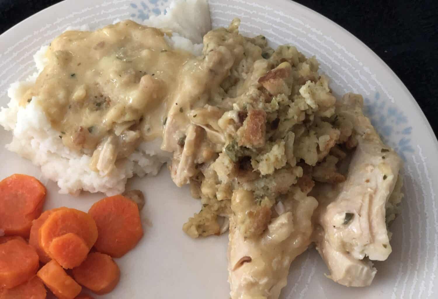 Slow Cooker Chicken & Stuffing