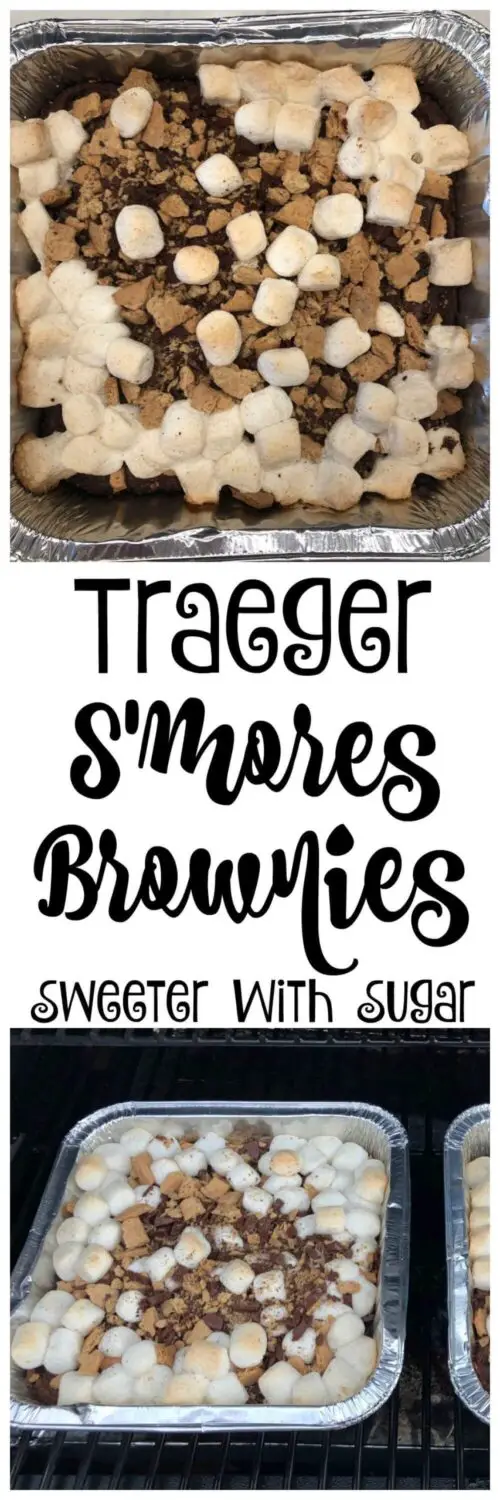 Traeger S'mores Brownies are a fun and delicious way to make s'mores brownies. Traeger S'mores brownies are a chocolatey and gooey dessert you will love. #Smores #Brownies #Desserts #Snacks #Traeger #Grilling #SummerFun