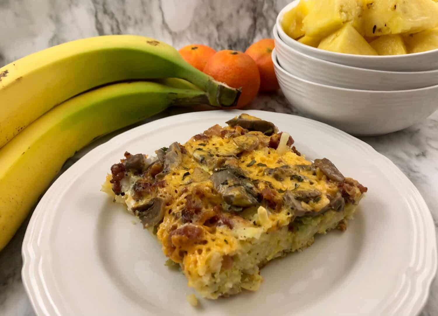 Bacon Hash Brown Breakfast Casserole