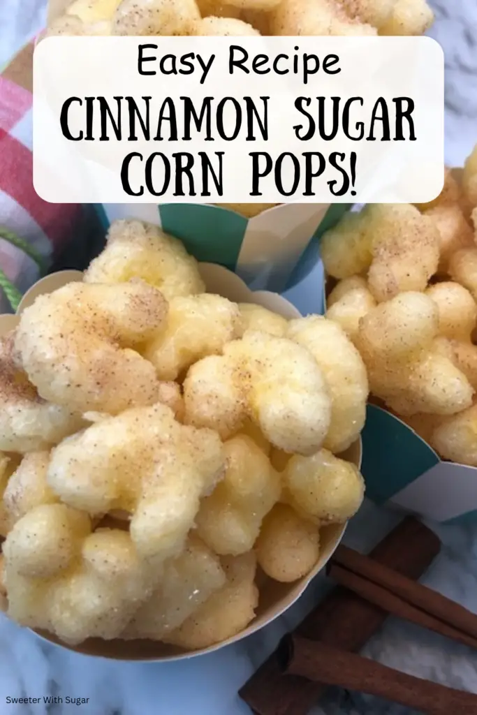 Corn Puffs snacks tossed in cinnamon sugar mixture