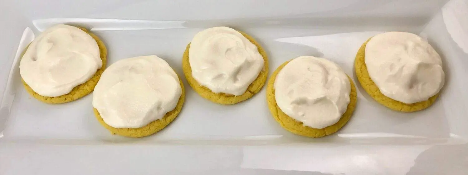 Lemon cookies with lemon frosting