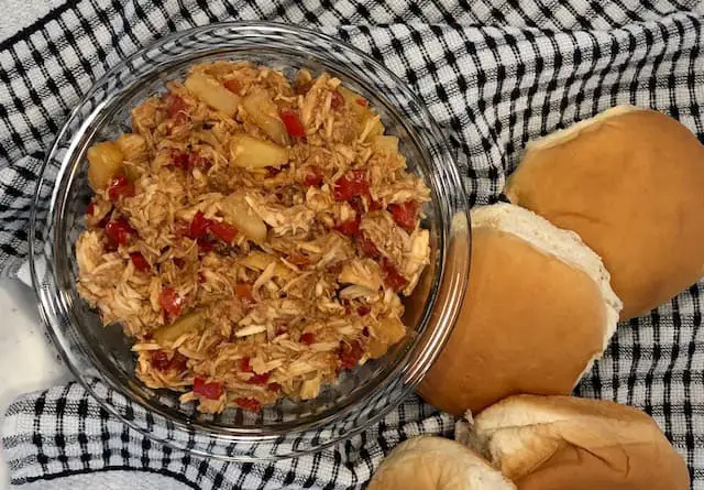 Hawaiian Style Pulled Chicken | Sweeter With Sugar