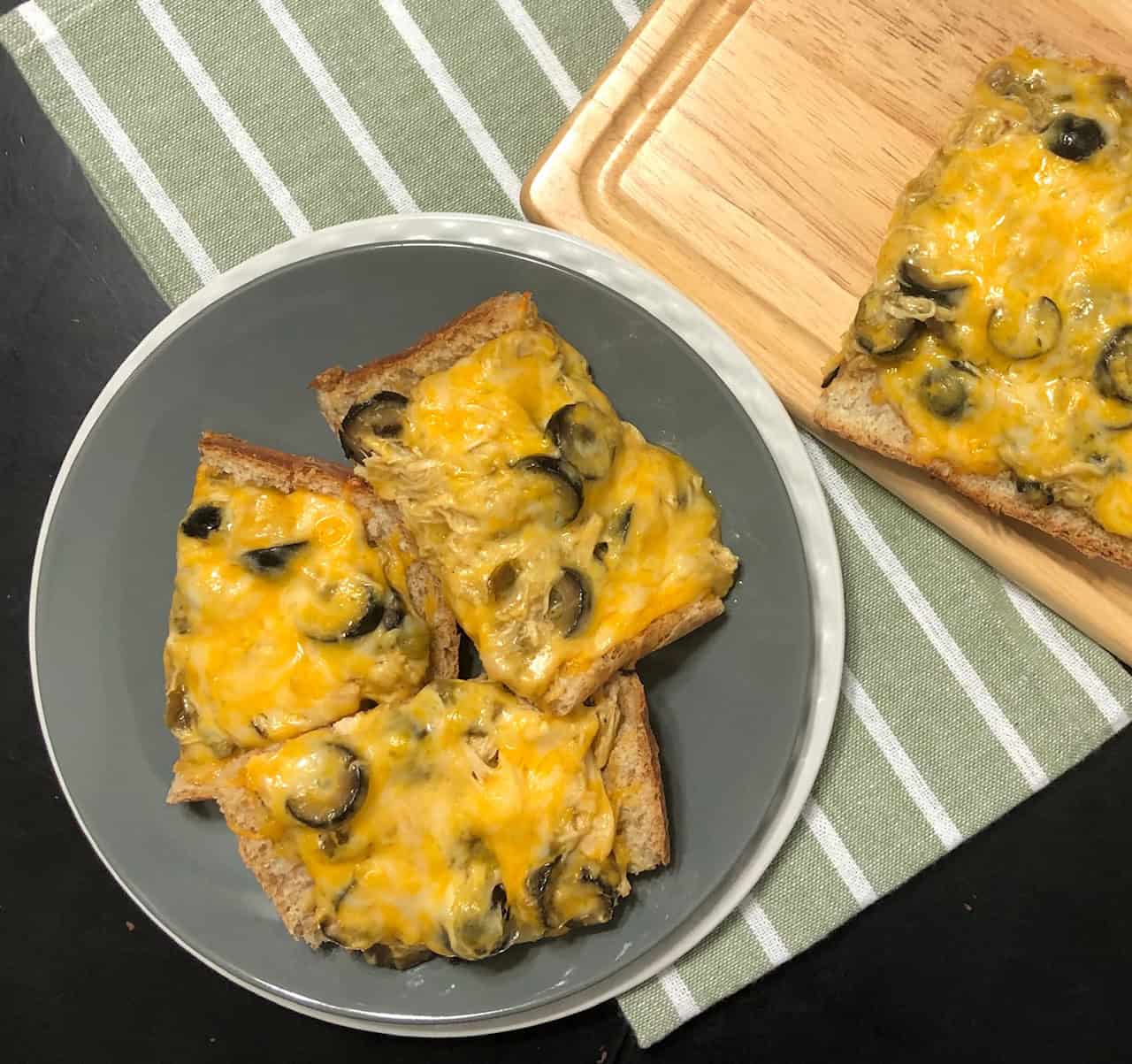 Green Chile Chicken Boats