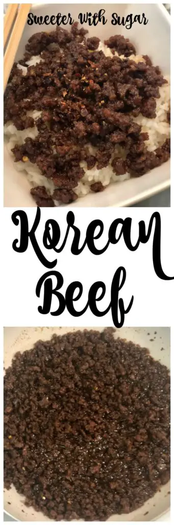 Korean Beef | Sweeter With Sugar | Asian Recipes, Spicy Recipes, Ground beef Recipes, #asian #dinnerrecipes #groundbeefrecipes