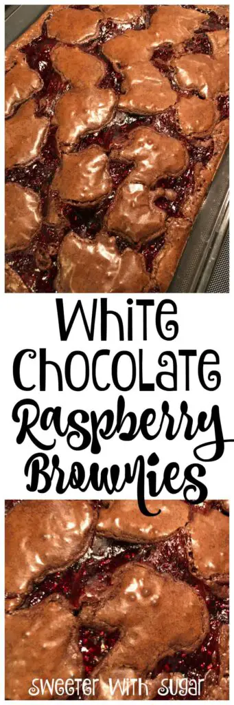 White Chocolate Raspberry Brownies | Sweeter With Sugar | Easy Desserts, Easy Recipes, Brownies, Raspberry, Snacks, #Snacks #Brownies #Raspberry #Chocolate