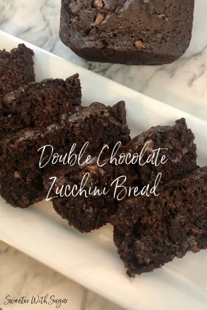 Double Chocolate Zucchini Bread is a simple zucchini bread recipe loaded with chocolate. #ChocolateBread #ZucchiniRecipes #ZucchiniBreadRecipes #ChocolateZucchiniBread #EasyRecipes