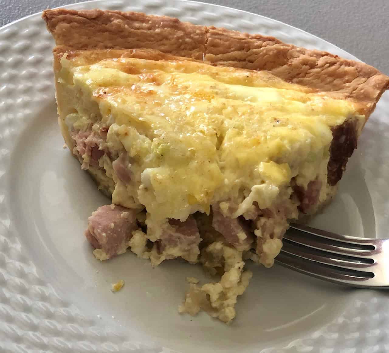 Ham and Swiss Quiche