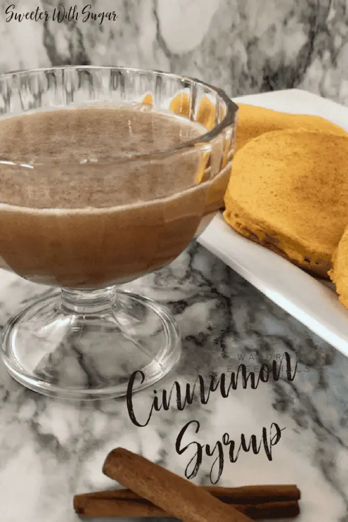 Cinnamon Syrup is an easy breakfast syrup recipe. This syrup is perfect for breakfast all year and extra good for fall. #FallRecipes #Homemade #Syrup #EasyRecipes 