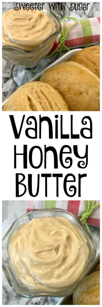 Vanilla Honey Butter | Sweeter With Sugar | Honey Butter, Dressings, Toppings, Spreads, Scones, Cornbread, rolls, Vanilla, Butter, Honey, Simple, Easy Recipes, #EasyRecipes #HoneyButter #Vanilla, Simple #Recipes #Honey