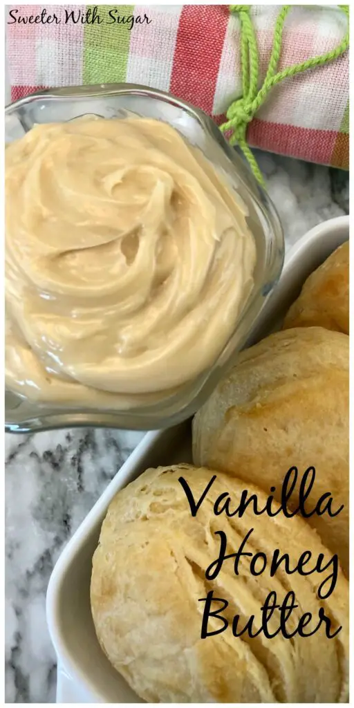 Vanilla Honey Butter | Sweeter With Sugar | Honey Butter, Dressings, Toppings, Spreads, Scones, Cornbread, rolls, Vanilla, Butter, Honey, Simple, Easy Recipes, #EasyRecipes #HoneyButter #Vanilla, Simple #Recipes #Honey