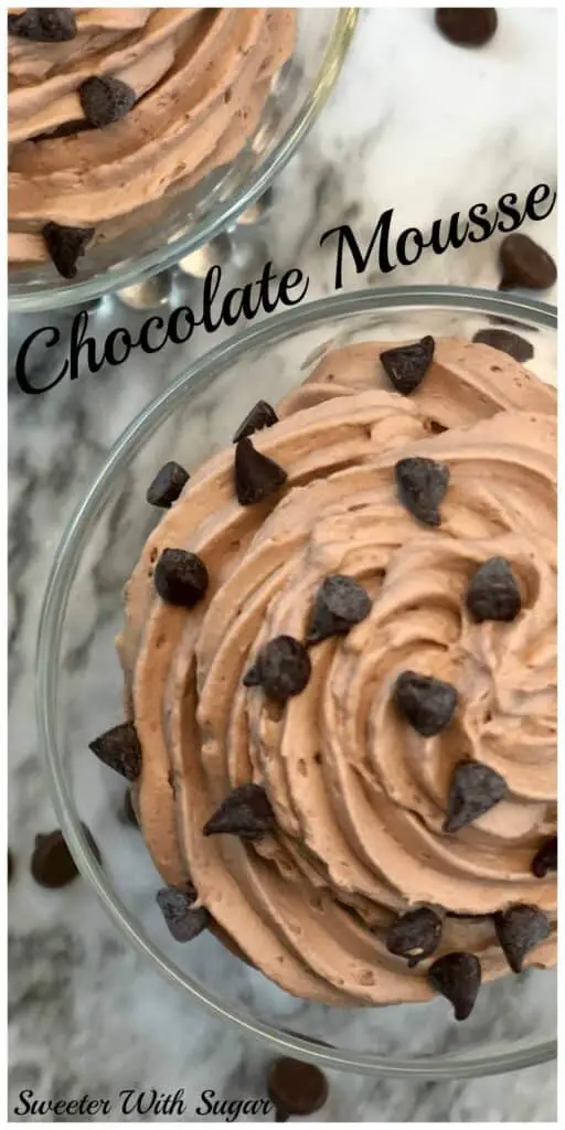 Chocolate Mousse is an easy dessert recipe that is smooth and creamy. It is a simple and quick dessert or snack that everyone will love. #Chocolate #Mousse #EasyDesserts #Simple #Delicious #Pudding #Quick