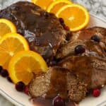 Cranberry Orange Glazed Pork Loin