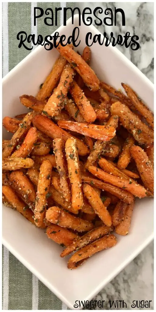 Parmesan Roasted Carrots | Sweeter With Sugar | Roasted Vegetables, Easy Sides, Parmesan, Oven Healthy, #Best #Roasted #Carrots #Oven #Healthy #Simple