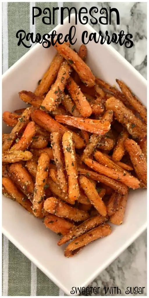 Parmesan Roasted Carrots | Sweeter With Sugar | Roasted Vegetables, Easy Sides, Parmesan, Oven Healthy, #Best #Roasted #Carrots #Oven #Healthy #Simple