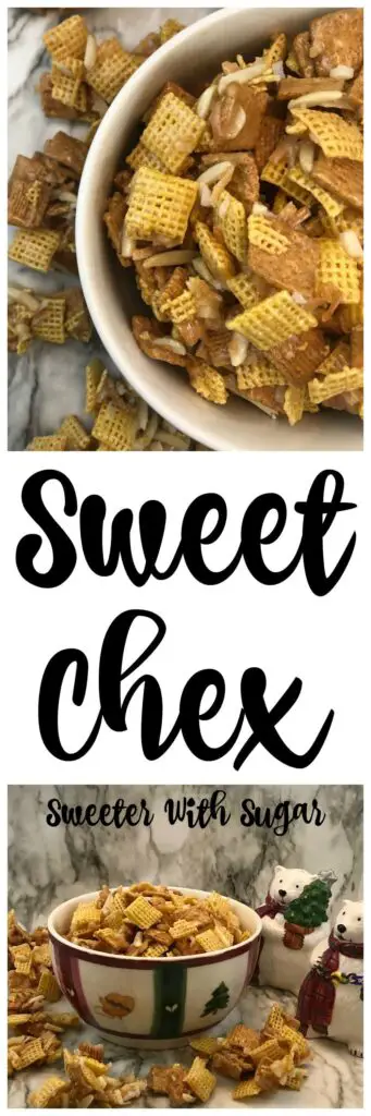 Sweet Chex | Sweeter With Sugar | Snack Mix Recipes, Cereal Mixes, Caramel, Simple Recipes, Desserts, Holiday Recipes, Recipes Sweet, #Caramel #Homemade #Simple #Dessert #Snacks #Chex #GoldenGrahams