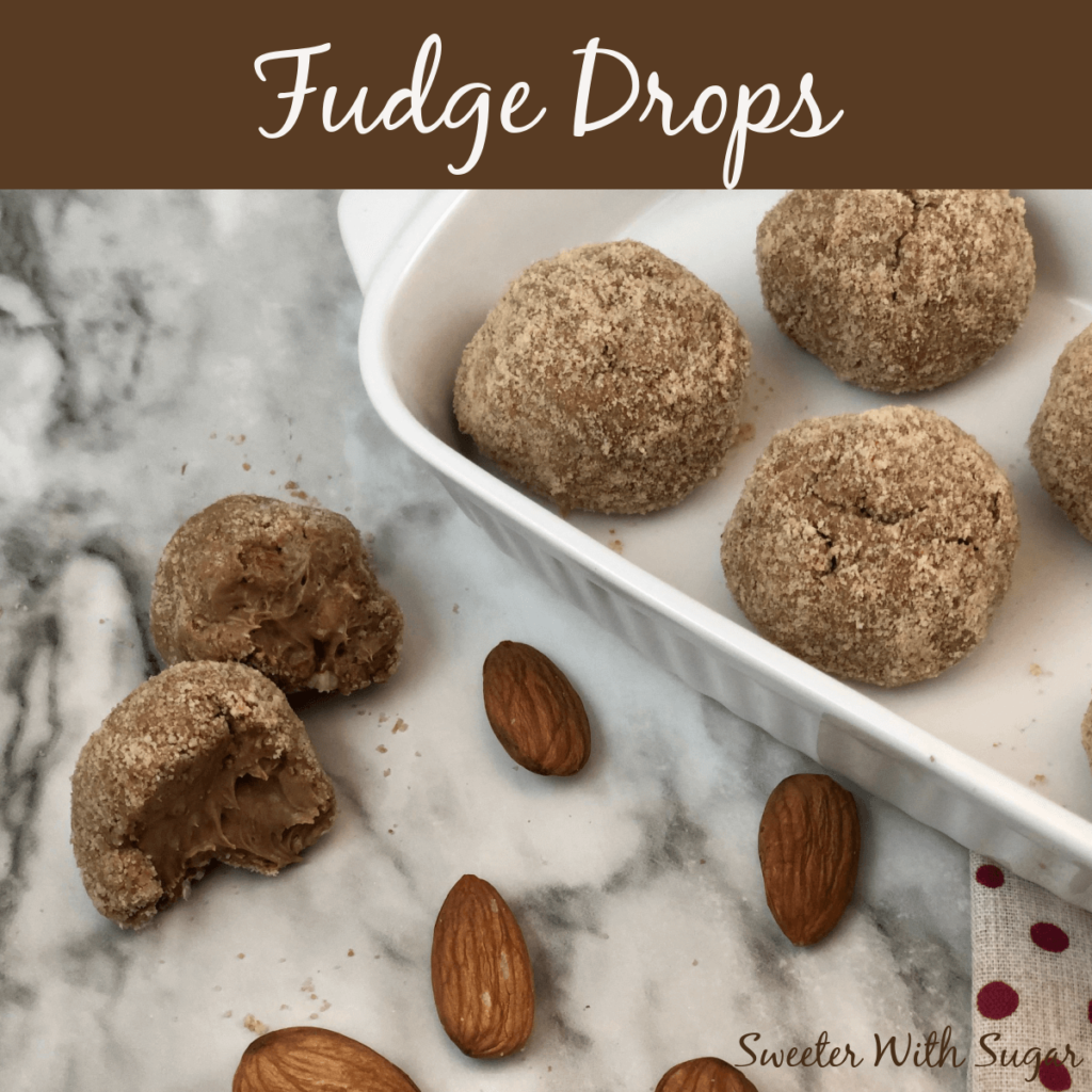 Fudge Drops are a delicious homemade candy recipe for the whole family. They are easy to make and have a smooth and creamy center. #Holiday #Chocolate #Traditions #Homemade  #SimpleRecipes #CandyRecipes
