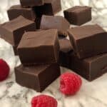 Dark Chocolate Raspberry Fudge